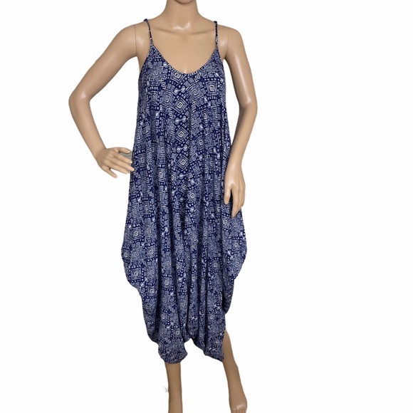 Sans Souci Pants - Sans Sousi Women’s Fashion Jumpsuit Blue, size L